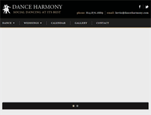 Tablet Screenshot of danceharmony.com
